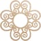 Ekena Millwork Cohen Wood Fretwork Pierced Ceiling Medallion, Alder, 16"OD x 5 1/2"ID x 3/8"T CMWP16X16X0375COAL - alternate 1